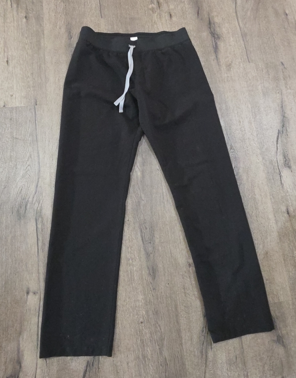 Figs Women's Black Joggers with Light Gray Drawstring